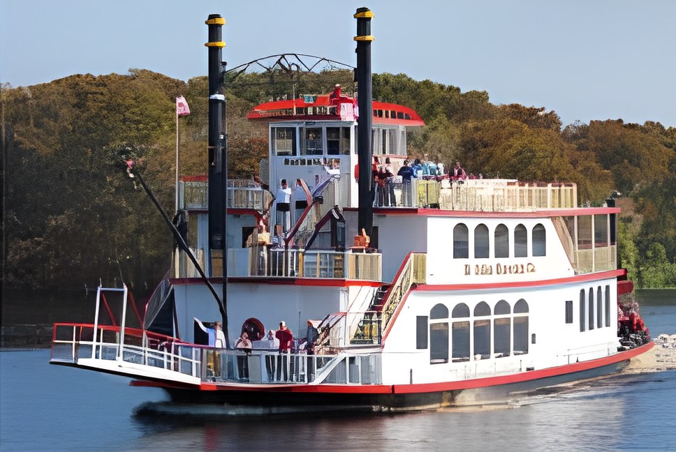 The riverboat for the Sunday Social cruise